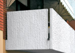 Parapetti in Cemento Bianco a stacco di forma da matrici in gomma